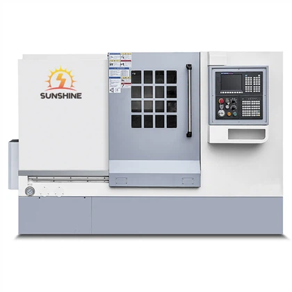 Torn tas-sodda Slant CNC għat-tidwir tal-biċċa tax-xogħol tal-metall